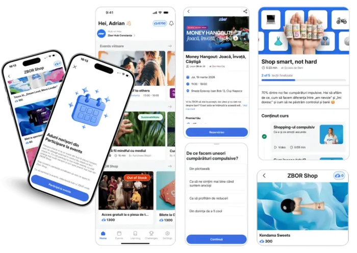 The Zbor mobile app and web platform.